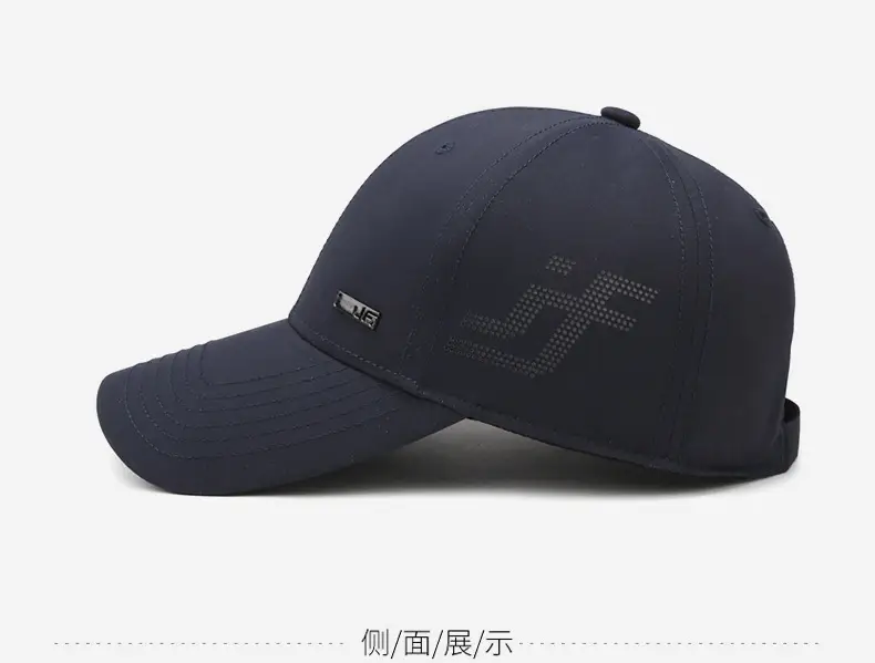 Men's Navy Baseball Cap Iron Top Casual Outdoor Sunshade — feature 10