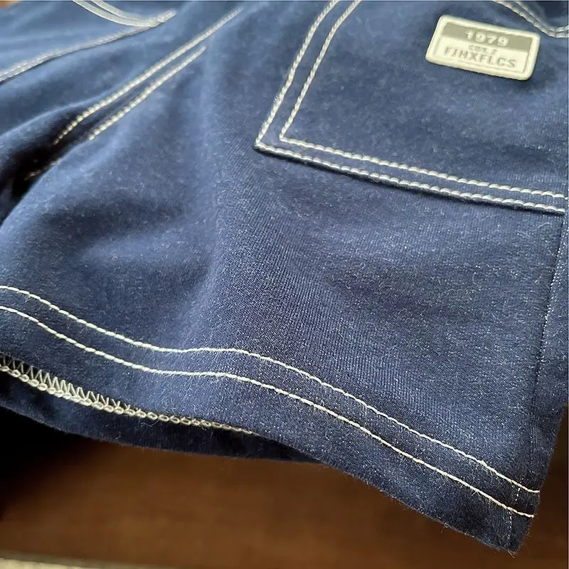 2025 Summer Boys T-Shirt Shorts Set Yellow Blue — feature 9