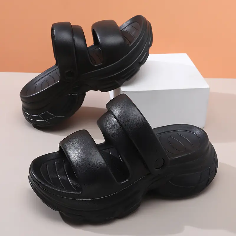 Thick-soled slippers women's summer outdoor wear non-slip breathable slippers platform cake bottom wear-resistant EVA non-stinky feet beach sandals - Image 5