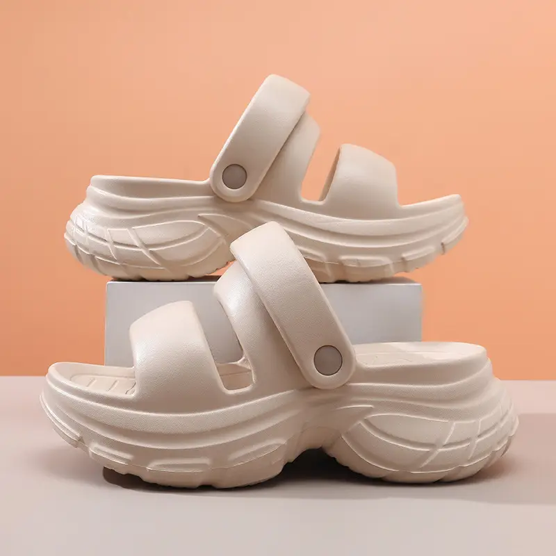 Thick-soled slippers women's summer outdoor wear non-slip breathable slippers platform cake bottom wear-resistant EVA non-stinky feet beach sandals - Image 6