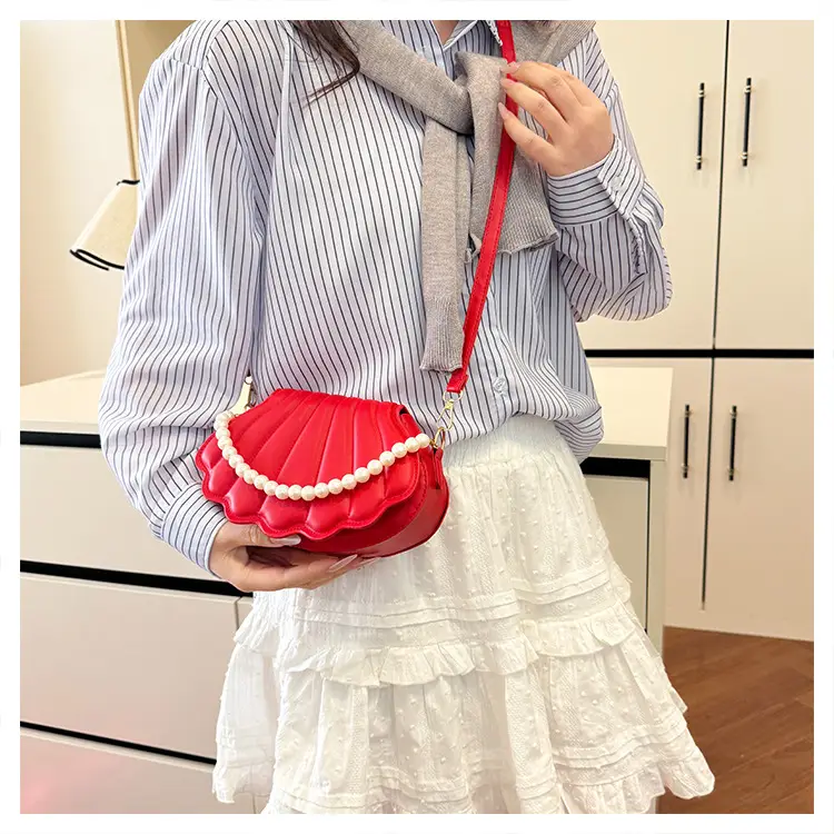Red Pearl Crossbody Bag for Women Spring 2025 — feature 20