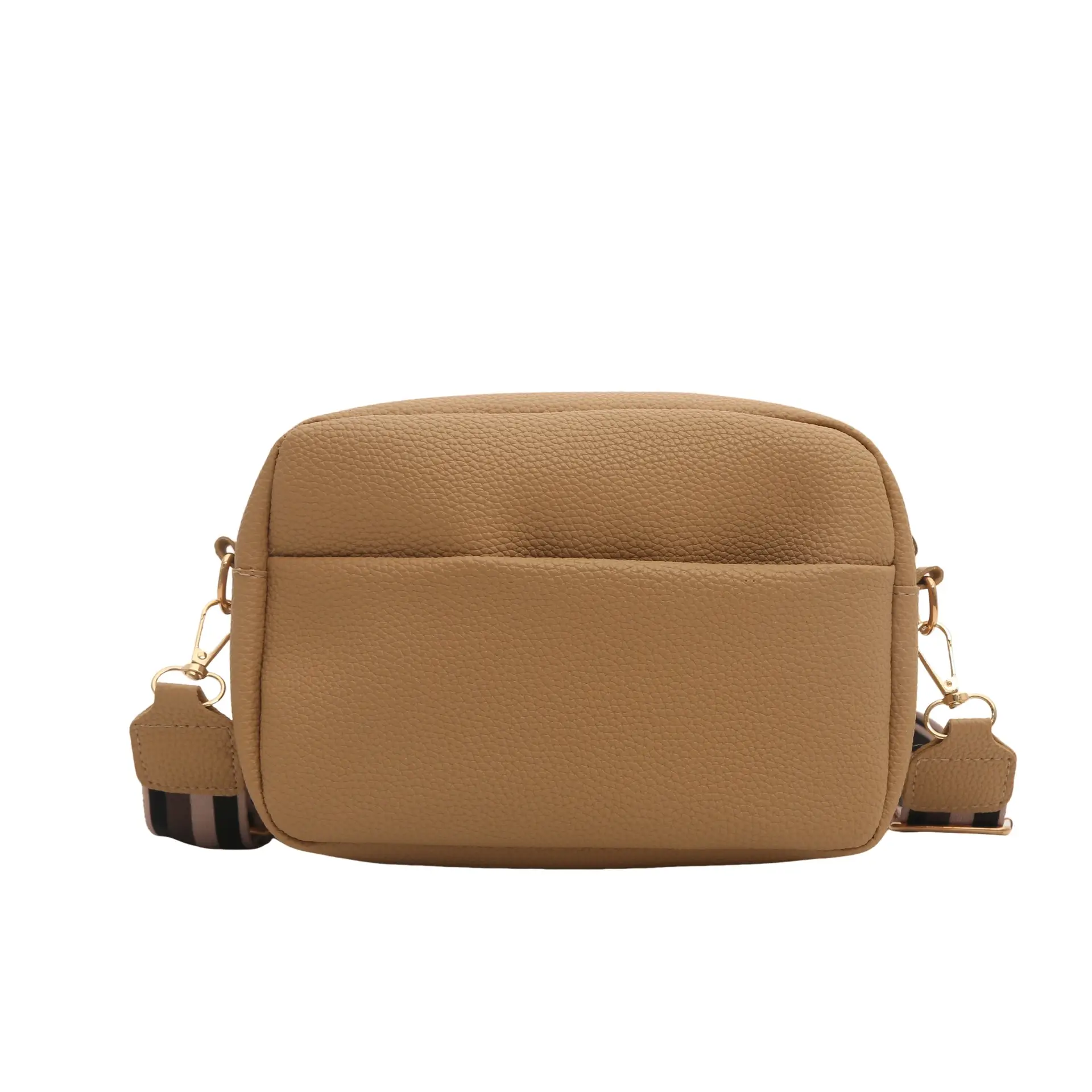 Women's White Square Messenger Bag with Wide Strap - Image 3