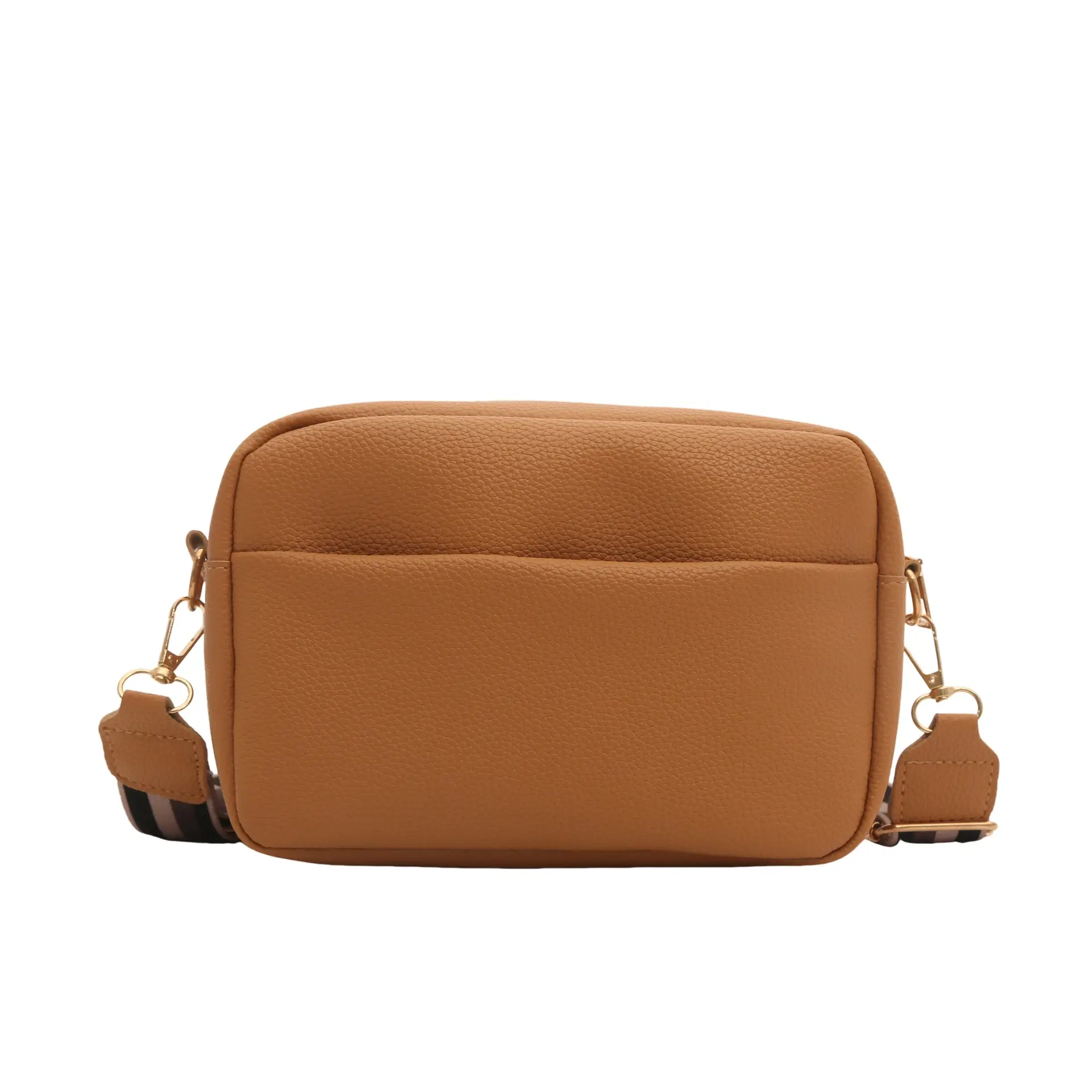Women's White Square Messenger Bag with Wide Strap - Image 4