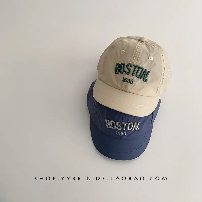 Green Boston Headband Cap for Kids Spring Autumn - Image 7