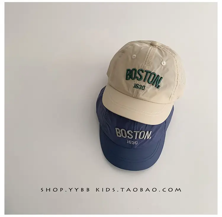 Green Boston Headband Cap for Kids Spring Autumn — feature 7