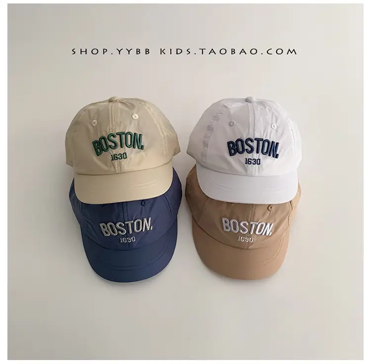 Green Boston Headband Cap for Kids Spring Autumn — feature 8