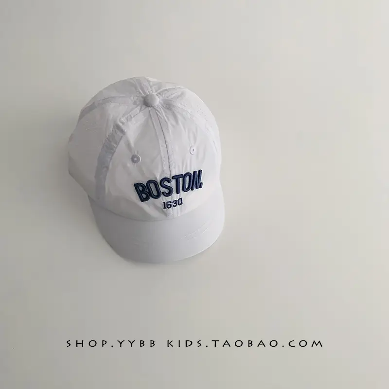 Green Boston Headband Cap for Kids Spring Autumn - Image 2