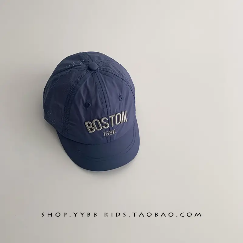 Green Boston Headband Cap for Kids Spring Autumn - Image 4