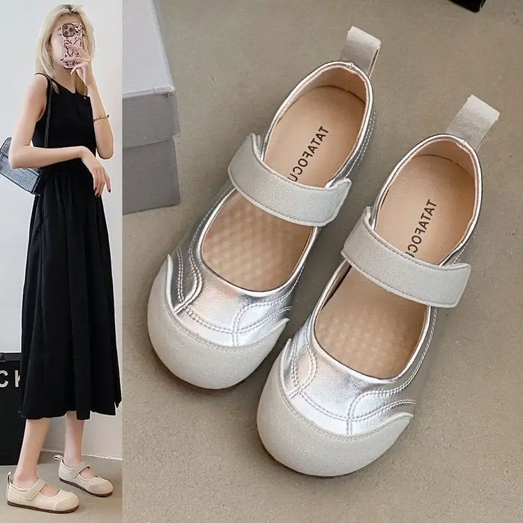 2025 Spring Explosions Retro Single-layer Shoes Women's All-match New Casual Soft-soled Lightweight Shallow Flat Mary Jane Shoes - Image 5