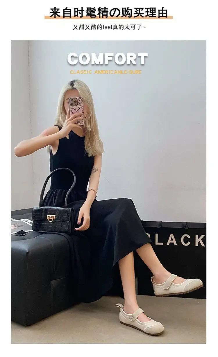 2025 Spring Explosions Retro Single-layer Shoes Women's All-match New Casual Soft-soled Lightweight Shallow Flat Mary Jane Shoes — feature 1