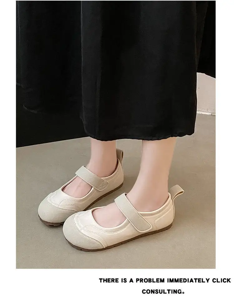 2025 Spring Explosions Retro Single-layer Shoes Women's All-match New Casual Soft-soled Lightweight Shallow Flat Mary Jane Shoes — feature 10