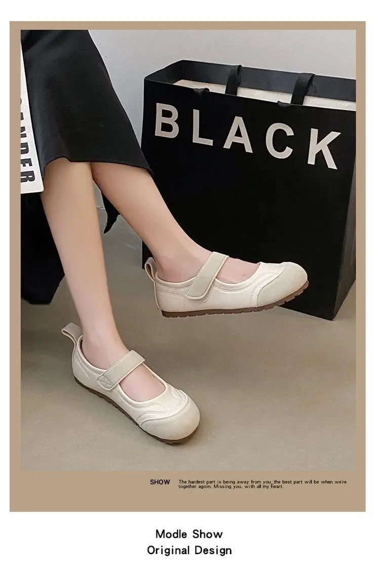 2025 Spring Explosions Retro Single-layer Shoes Women's All-match New Casual Soft-soled Lightweight Shallow Flat Mary Jane Shoes — feature 11