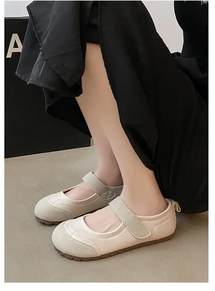 2025 Spring Explosions Retro Single-layer Shoes Women's All-match New Casual Soft-soled Lightweight Shallow Flat Mary Jane Shoes — feature 12