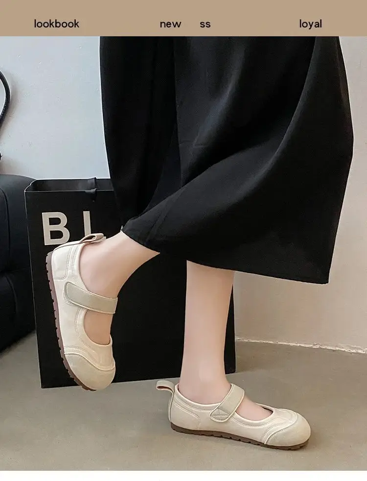 2025 Spring Explosions Retro Single-layer Shoes Women's All-match New Casual Soft-soled Lightweight Shallow Flat Mary Jane Shoes — feature 13
