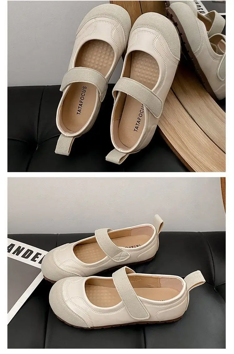 2025 Spring Explosions Retro Single-layer Shoes Women's All-match New Casual Soft-soled Lightweight Shallow Flat Mary Jane Shoes — feature 15