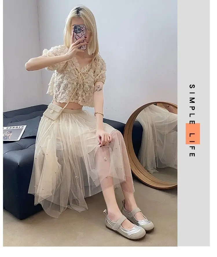 2025 Spring Explosions Retro Single-layer Shoes Women's All-match New Casual Soft-soled Lightweight Shallow Flat Mary Jane Shoes — feature 2