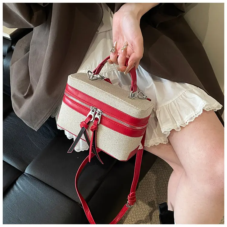 Women's Contrast Color Handbag 2025 New — feature 14