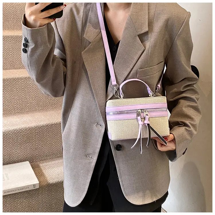 Women's Contrast Color Handbag 2025 New — feature 23