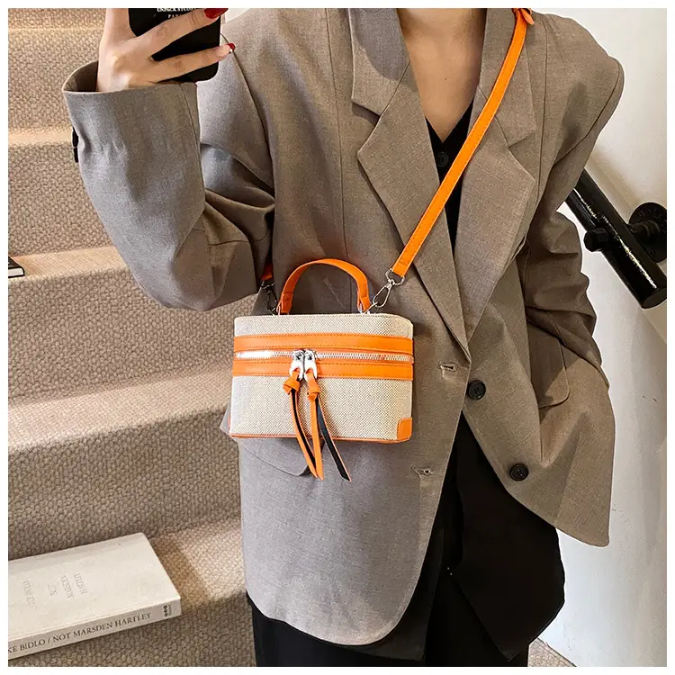 Women's Contrast Color Handbag 2025 New — feature 26
