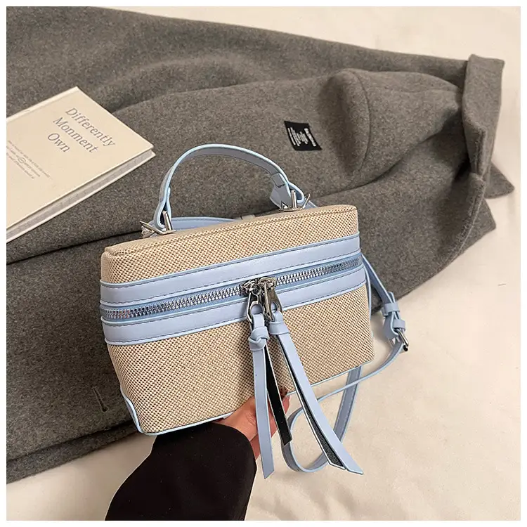 Women's Contrast Color Handbag 2025 New — feature 35