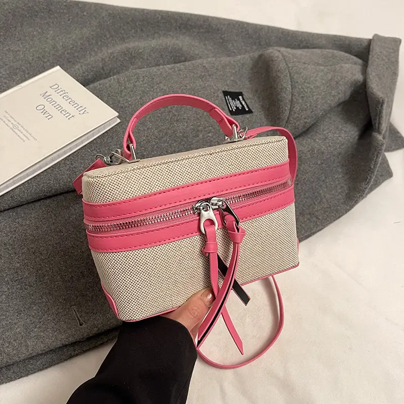 Women's Contrast Color Handbag 2025 New - Image 2