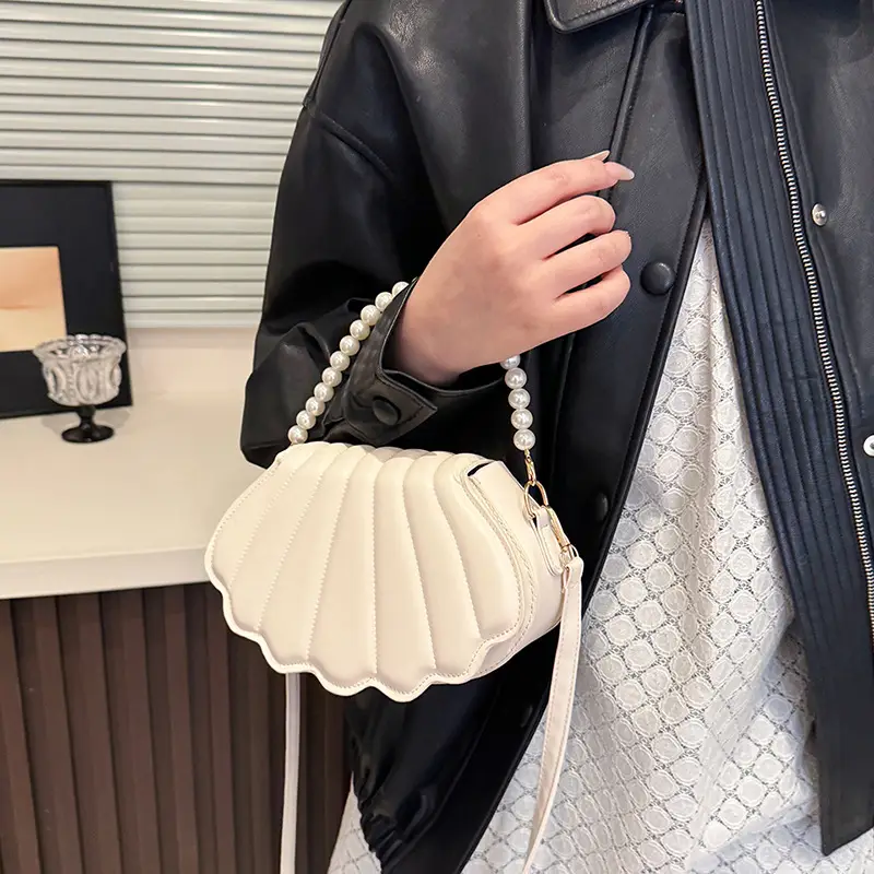 Women's Cream Pearl Pearl Shoulder Bag 2025 Spring New - Image 5