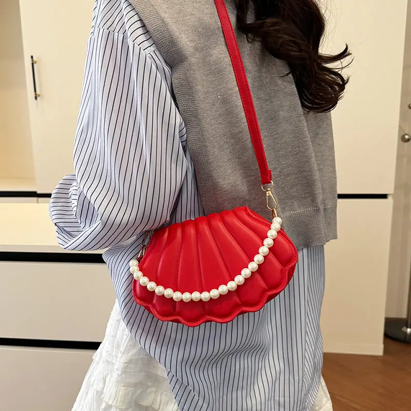 Women's Cream Pearl Pearl Shoulder Bag 2025 Spring New - Image 6