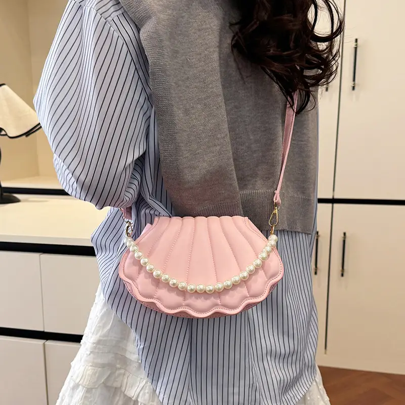 Women's Cream Pearl Pearl Shoulder Bag 2025 Spring New - Image 7