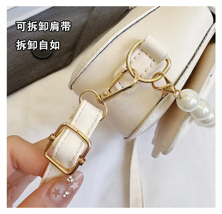 Women's Cream Pearl Pearl Shoulder Bag 2025 Spring New — feature 10