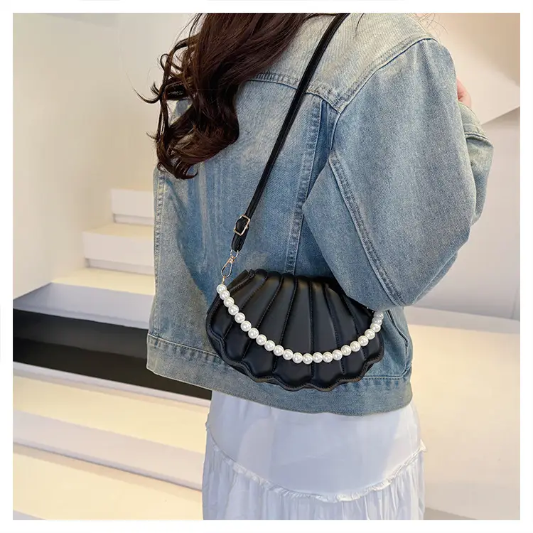 Women's Cream Pearl Pearl Shoulder Bag 2025 Spring New — feature 17