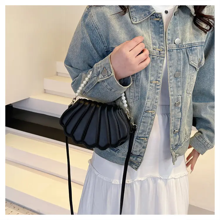 Women's Cream Pearl Pearl Shoulder Bag 2025 Spring New — feature 18