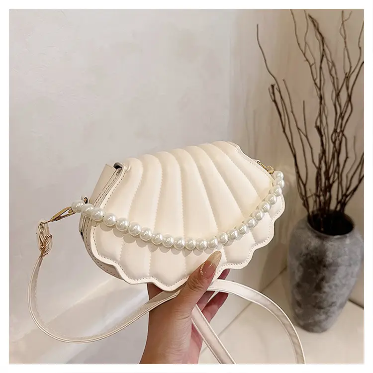 Women's Cream Pearl Pearl Shoulder Bag 2025 Spring New — feature 31