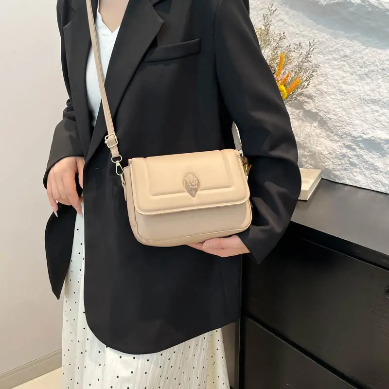 White PU Crossbody Bag for Women Minimalistic 2025 - Image 7