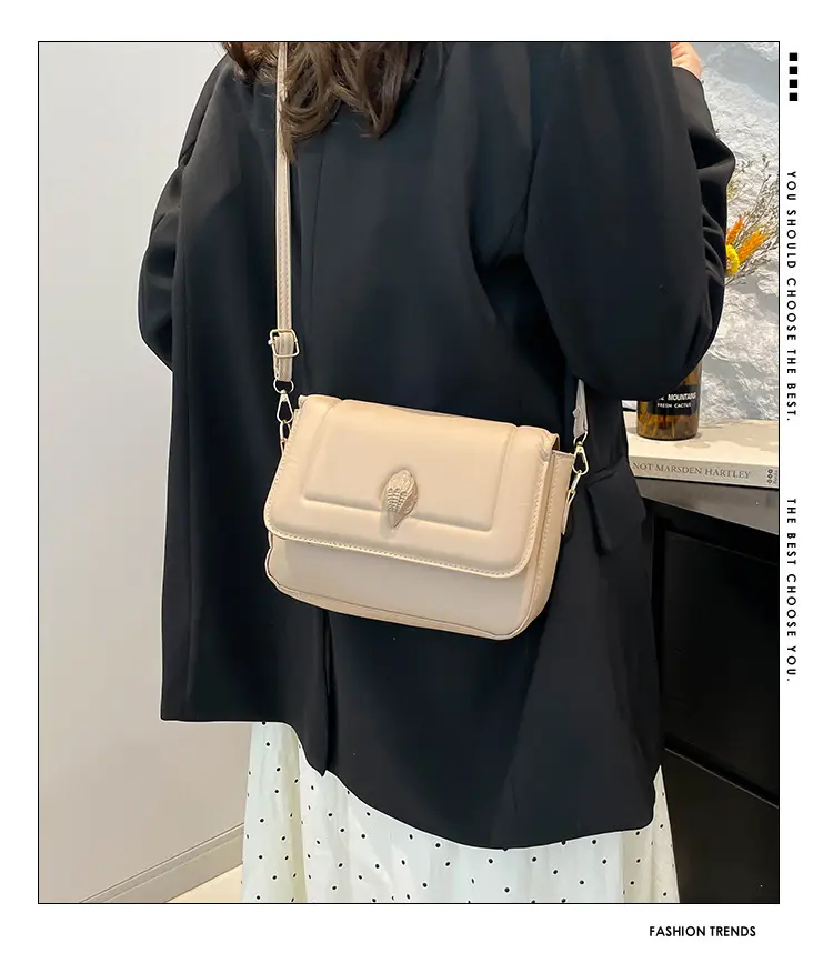 White PU Crossbody Bag for Women Minimalistic 2025 — feature 1