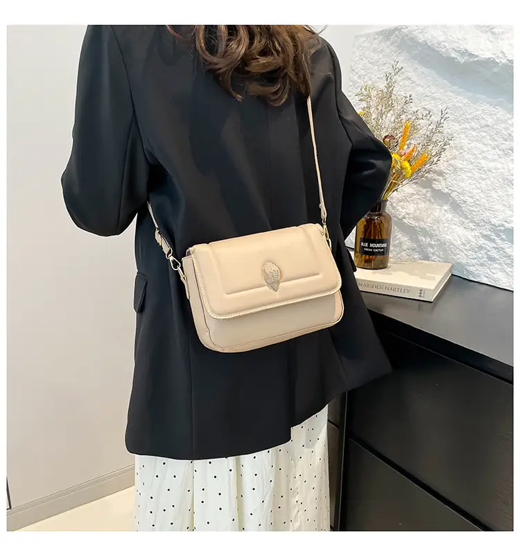 White PU Crossbody Bag for Women Minimalistic 2025 — feature 13