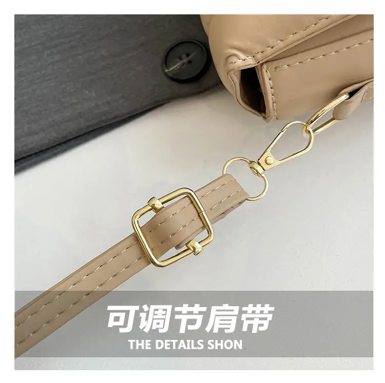 White PU Crossbody Bag for Women Minimalistic 2025 — feature 4