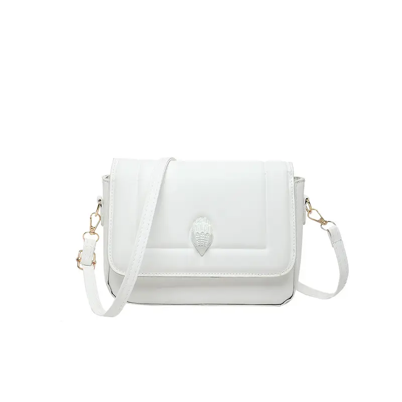 White PU Crossbody Bag for Women Minimalistic 2025 - Image 2