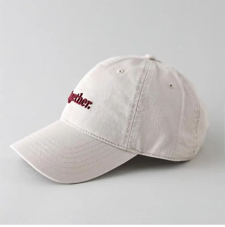 2025 New Letter Embroidered White Baseball Cap — feature 10