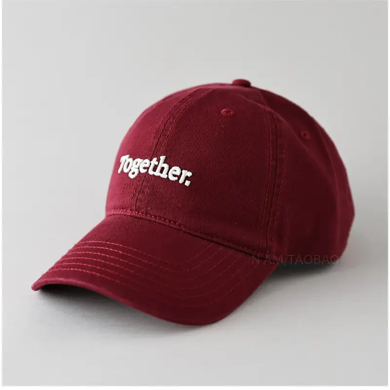 2025 New Letter Embroidered White Baseball Cap - Image 3