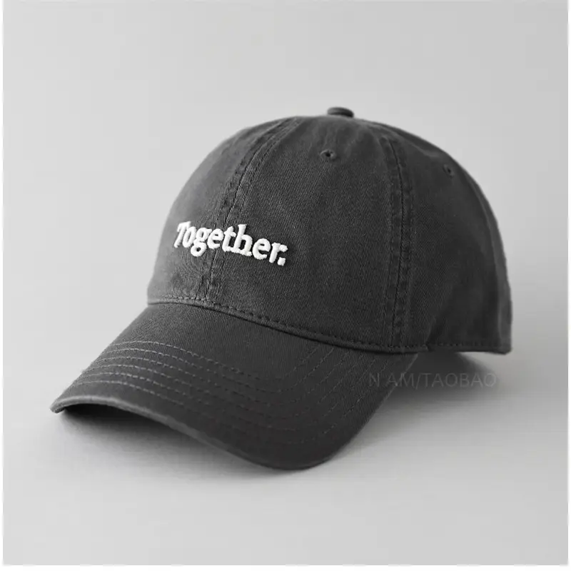 2025 New Letter Embroidered White Baseball Cap - Image 4