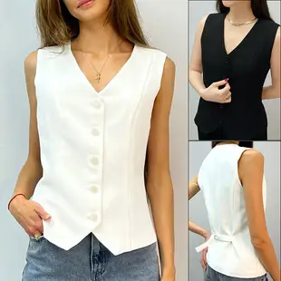 Women's V-Neck Sleeveless Cotton Linen Beach Dress Grey — feature 4