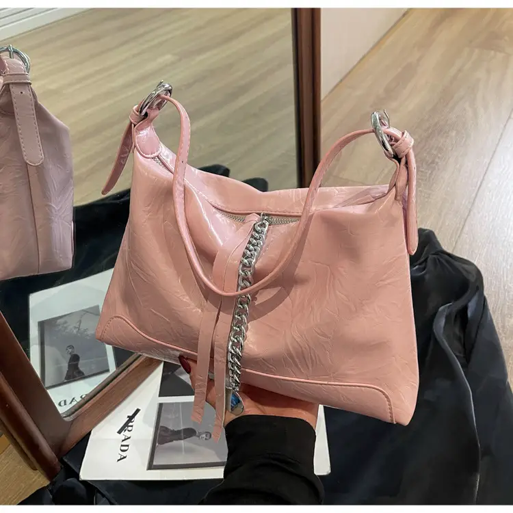 Women's Black Leather Shoulder Crossbody Bag Spring Summer 2025 — feature 24