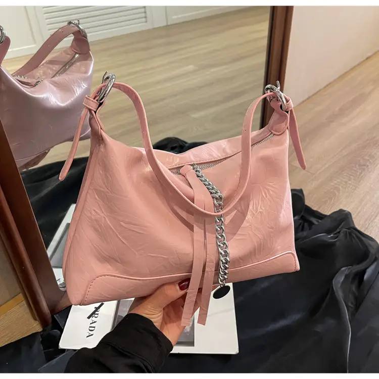 Women's Black Leather Shoulder Crossbody Bag Spring Summer 2025 — feature 25