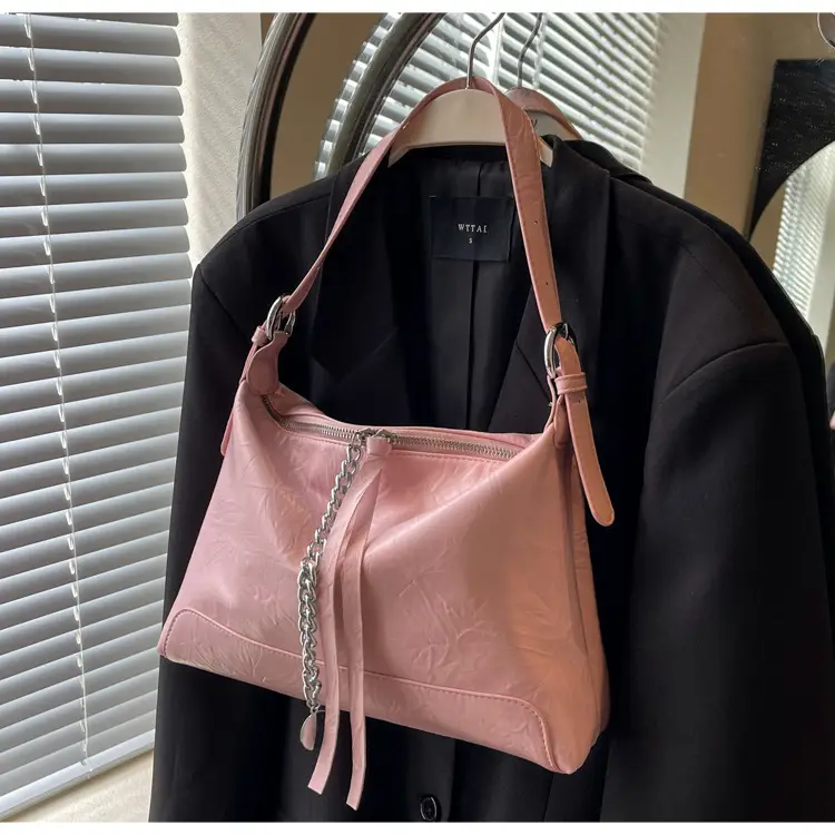 Women's Black Leather Shoulder Crossbody Bag Spring Summer 2025 — feature 26