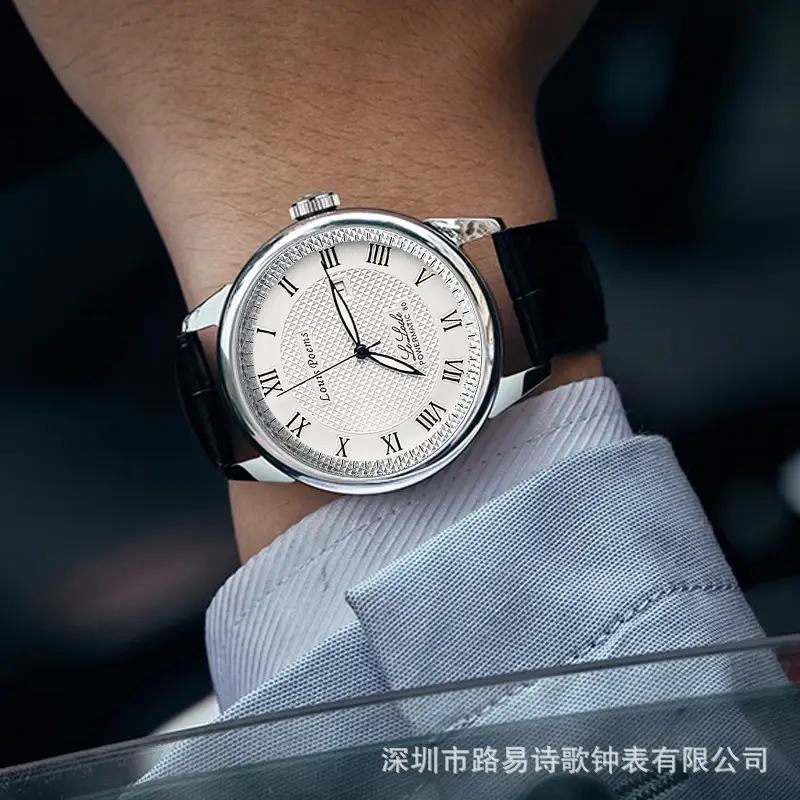 Men's Luxury Chronograph Watch with Black Belt - Image 3