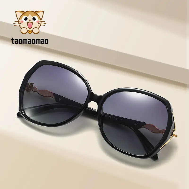 Women's Polarized Mirror Leg Sunglasses Gold Frame - Image 7