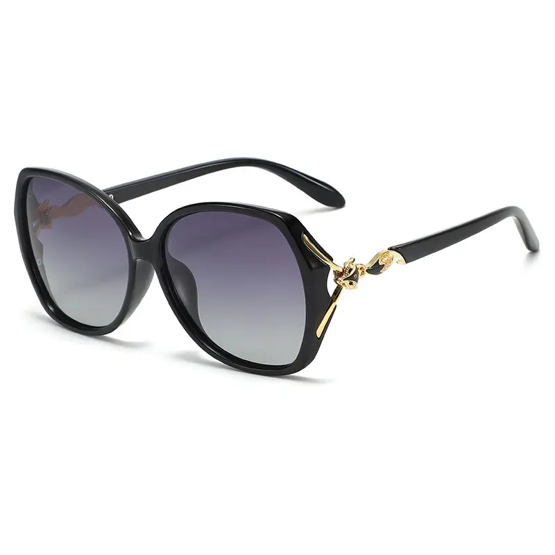 Women's Polarized Mirror Leg Sunglasses Gold Frame - Image 10