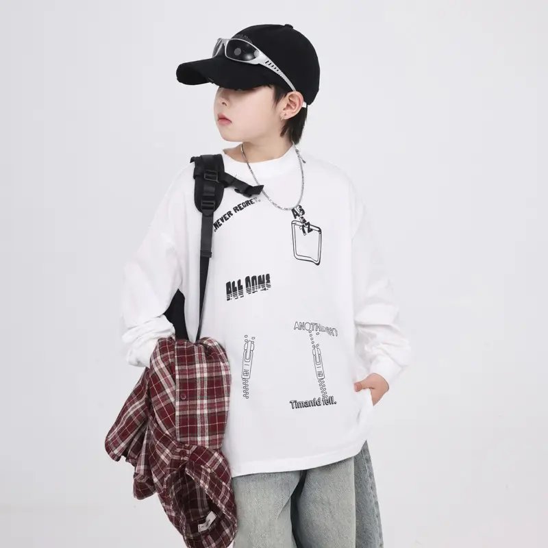 Boys Cartoon Graffiti Sweatshirt 2025