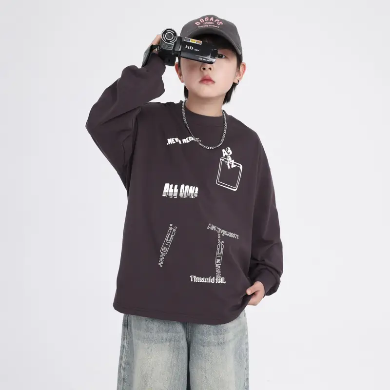 Boys Cartoon Graffiti Sweatshirt 2025
