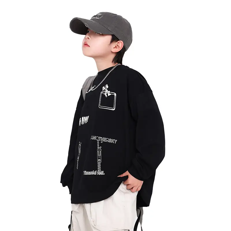Boys Cartoon Graffiti Sweatshirt 2025